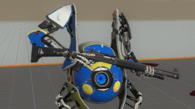 Portal 2 Atlas over Franics (Space skin)