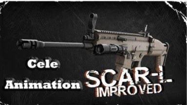 Querentin's FN SCAR-L Improved / HQ Model On Cele's Animation (Re-upload)