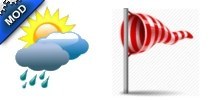Quieter and alternate rain and wind