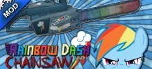 Rainbow Dash chainsaw