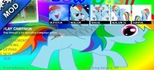 Rainbow Dash menu mod and background