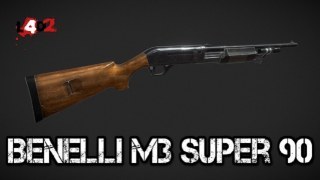RE3 Remake Benelli M3 Super 90 with Wooden Stock v5 (Wooden Shotgun) [Sound fix Ver] (request)