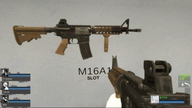 RE3 Remake Colt Model 933 Tan (M16)