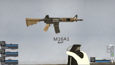 RE4 Remake Colt Model 933 Tan [Alt ver.] (M16)