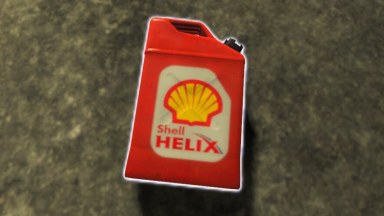 Shell red gas can