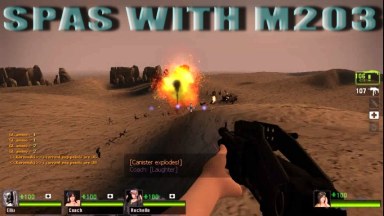 Shotgun Spas with M203 (Vscript)