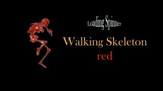 Spinner - Walking Skeleton (red)