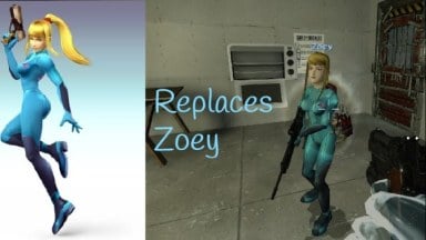 SSBB Zero Suit Samus replaces Zoey