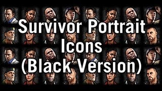 Survivor Portrait Icons (Black Version)