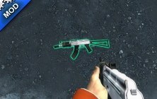 Synthetic White AKMSU Rifle