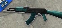 Teal AK-47 on HyperMetal's anims