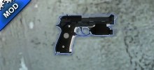 Two tone M9 Beretta (Black/Silver)