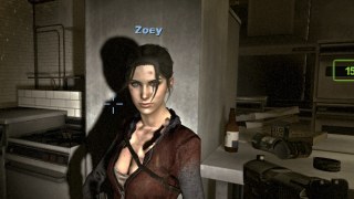 Zoey long black hair