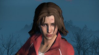 Zoey with her hair down