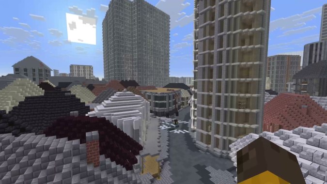 Dogenzaka 2-chome, Shibuya, Japan as a Minecraft Java World