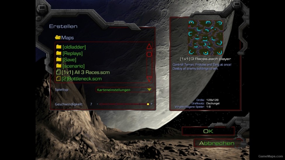 1v1 All 3 Races Starcraft Brood War Gamemaps