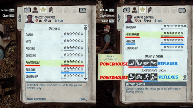 Powerhouse AND Reflexes Traits Mod