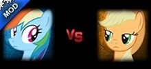 Applejack VS Rainbow Dash Rival Battle Dispenser Mus