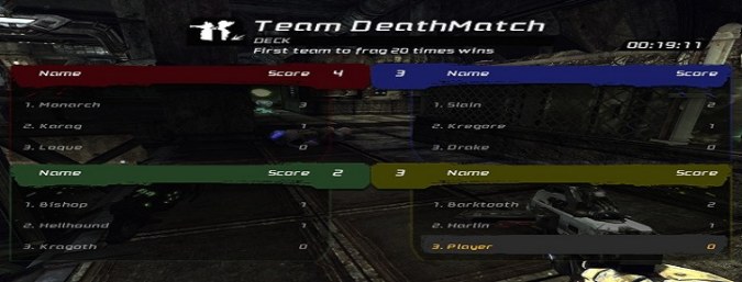 UTMultiTeam (3- and 4-Team Deathmatch)